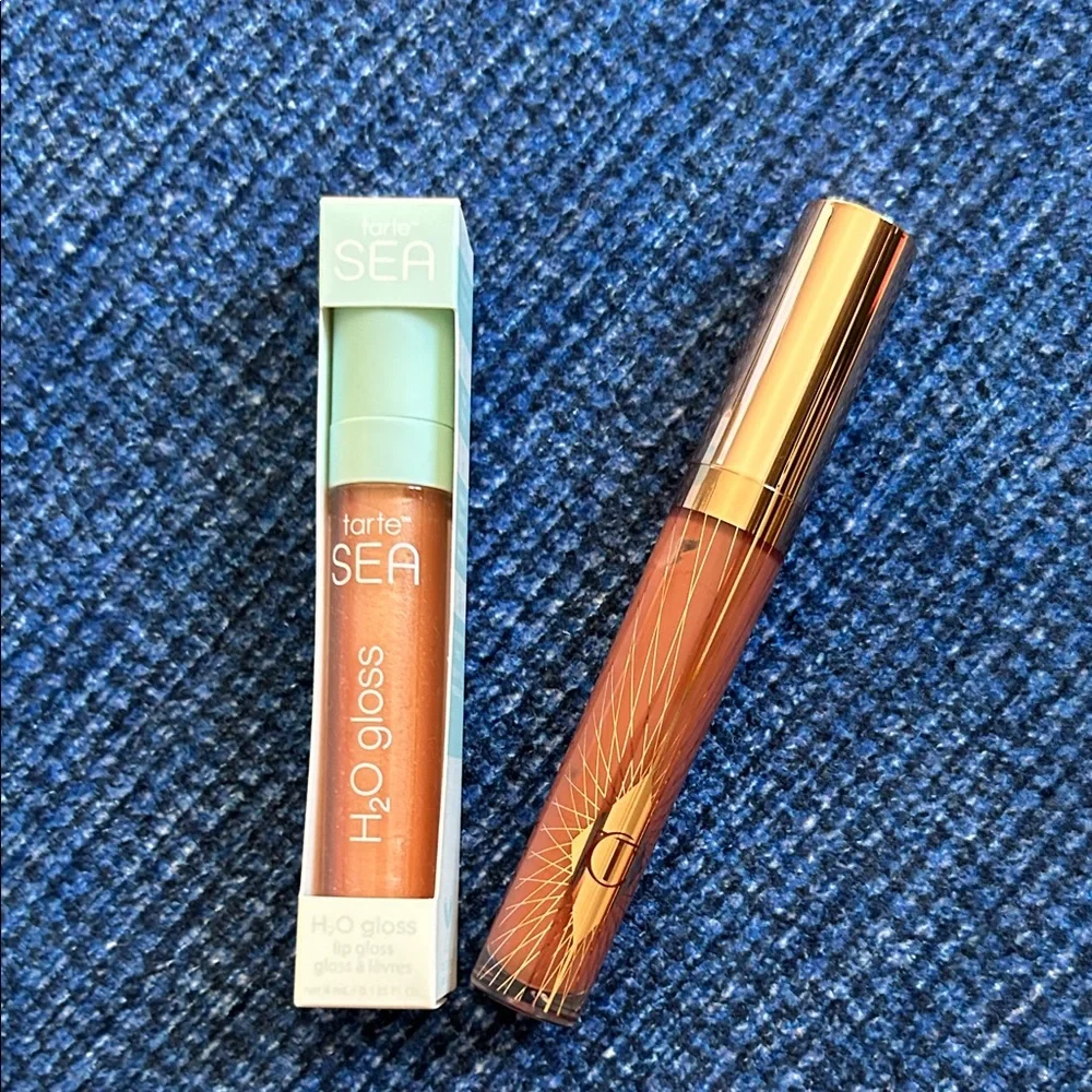 Tarte & Charlotte tilbury lip gloss bundle.